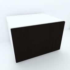 Armonia Comoda alba cu o usa cu sistem push front MDF Wenge